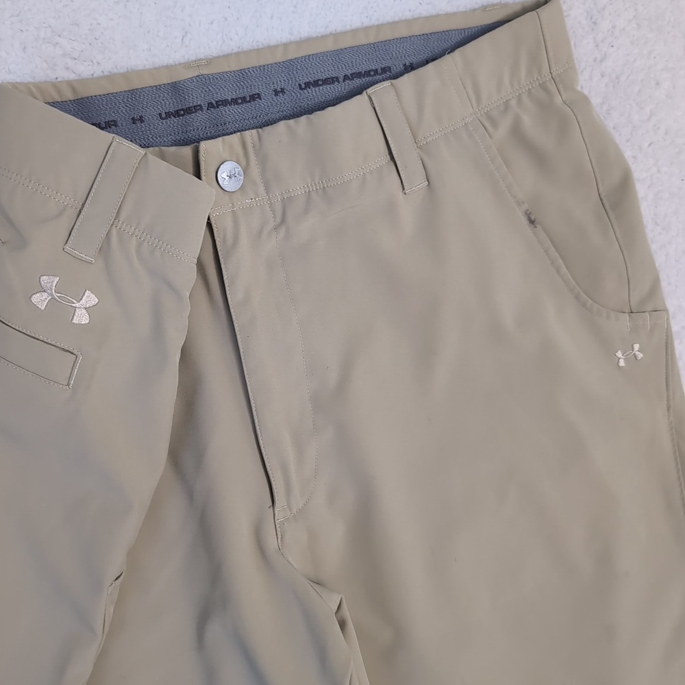 Under Armour UA Golf Pants Men's Match Play Size 36x31" Beige